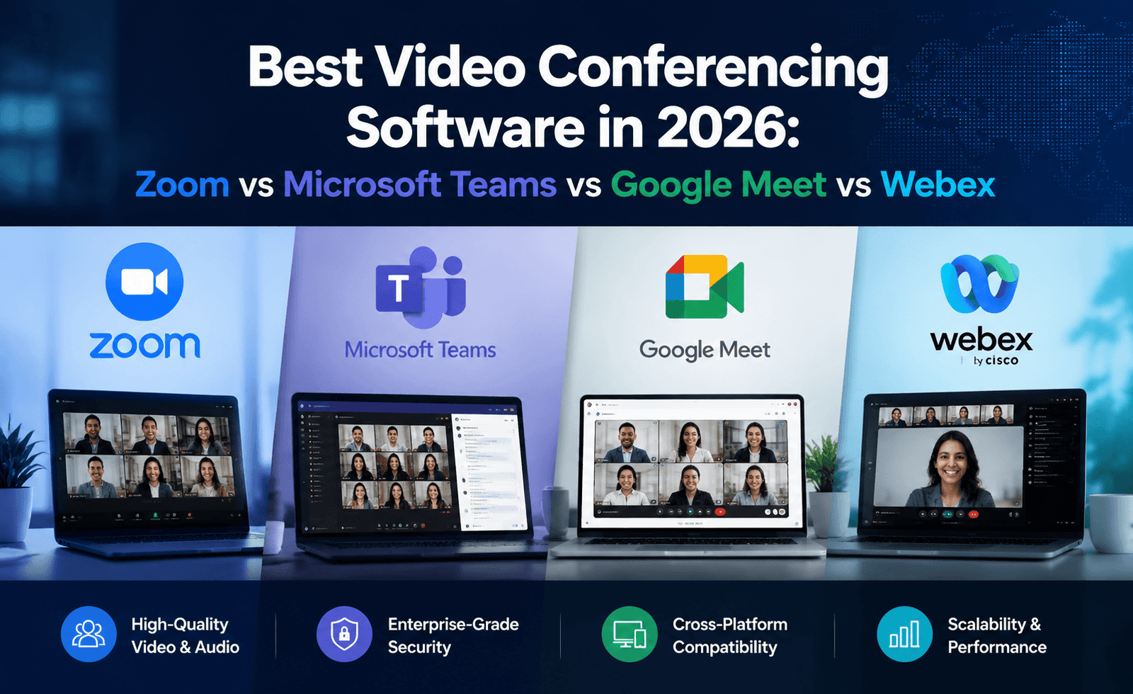 Finest Video Conferencing Software program in 2026: Zoom vs Microsoft Groups vs Google Meet vs Webex