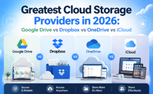 Greatest Cloud Storage Providers in 2026: Google Drive vs Dropbox vs OneDrive vs iCloud Greatest Cloud Storage Providers in 2026: Google Drive vs Dropbox vs OneDrive vs iCloud