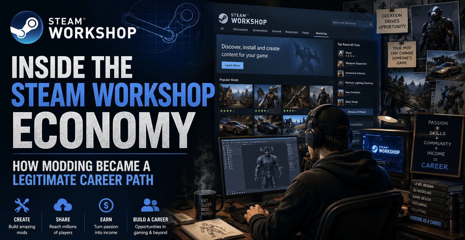 Inside the Steam Workshop Economy: How Modding Became a Legitimate Career Path
