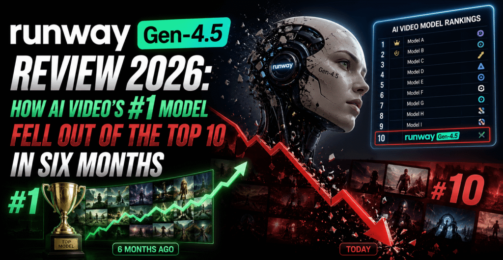 Runway Gen-4.5 Review 2026: How AI Video's #1 Model Fell Out of the Top 10 in Six Months