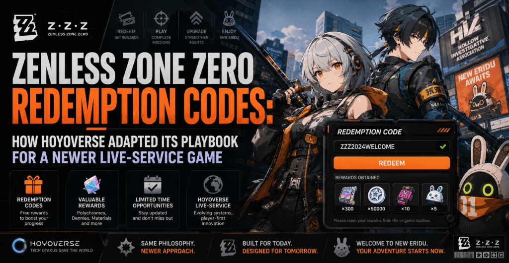 Zenless Zone Zero Redemption Codes: How HoYoverse Adapted Its Playbook for a Newer Live-Service Game